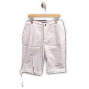 NWT Caribbean Joe White Bermuda Shorts, Size 10